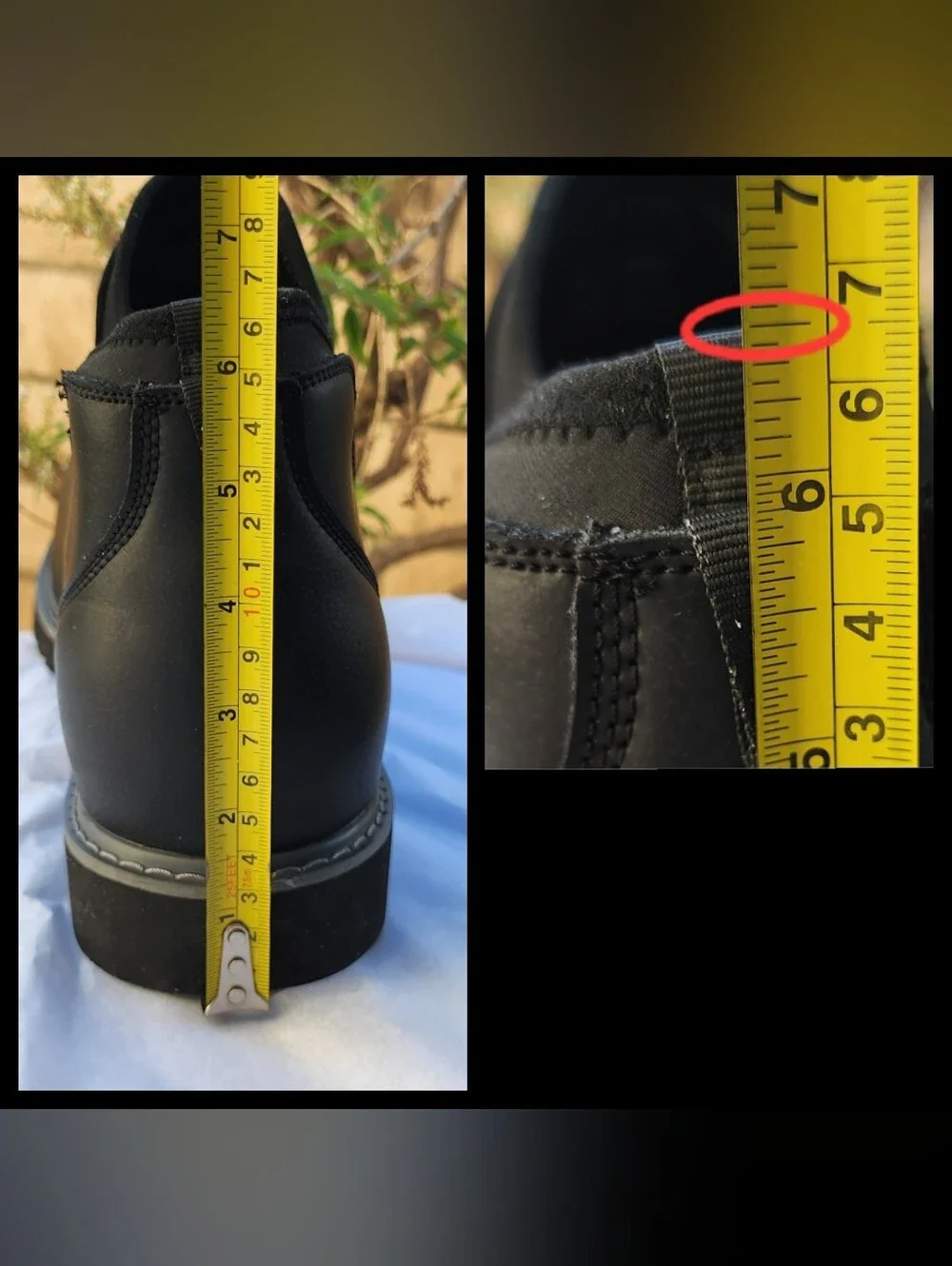 $138 Men Big & Tall 17EW Boulder Creek Kingsize ankle boots black leather 17 EW